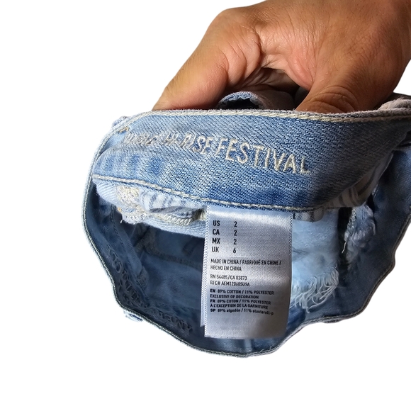 American Eagle Hi-Rise Festival Denim Shorts. Perfect! - Picture 6 of 6